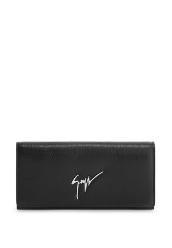 Giuseppe Zanotti Selene logo-lettering wallet - Schwarz