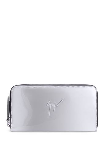 Giuseppe Zanotti Paula logo-lettering wallet - Silber