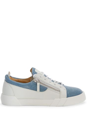 Giuseppe Zanotti Frankie low-top denim sneakers - Weiß