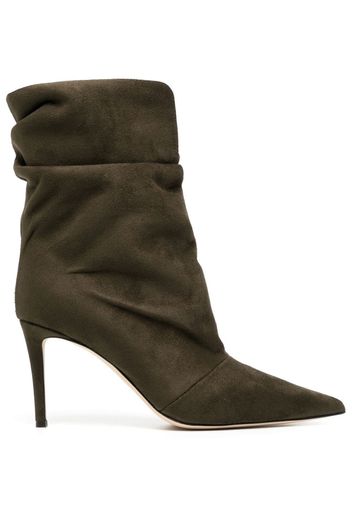 Giuseppe Zanotti slouchy suede 85mm boots - Grün