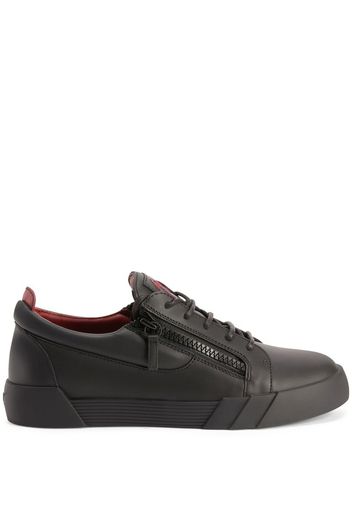 Giuseppe Zanotti panelled leather sneakers - Schwarz