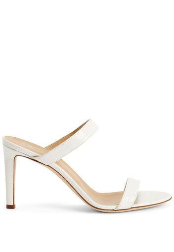 Giuseppe Zanotti double-strap 120mm leather mules - Weiß