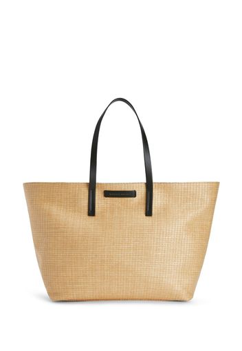 Giuseppe Zanotti raffia tote bag - BEIGe