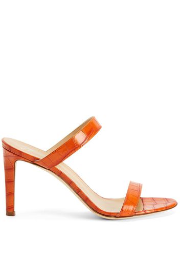 Giuseppe Zanotti Calista 85mm double-strap mules - Orange