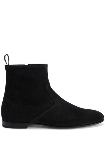 Giuseppe Zanotti velvet-leather boots - BLACK