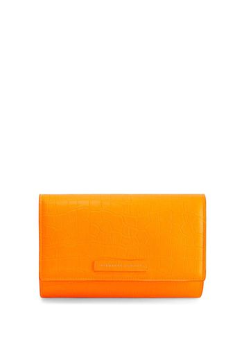 Giuseppe Zanotti Wendy crocodile-effect clutch bag - Orange