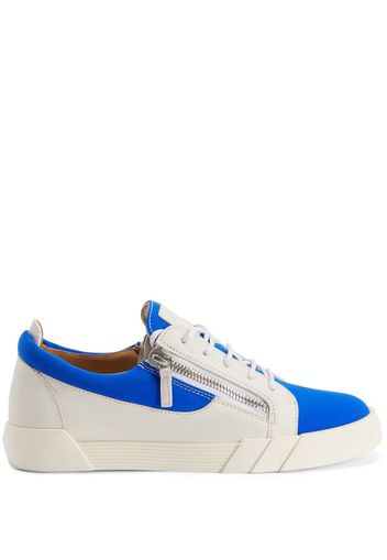 Giuseppe Zanotti colour-block low-top sneakers - Blau