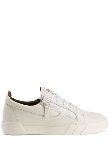 Giuseppe Zanotti panelled leather sneakers - Weiß