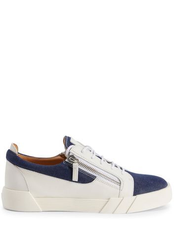 Giuseppe Zanotti colour-block panelled sneakers - Weiß