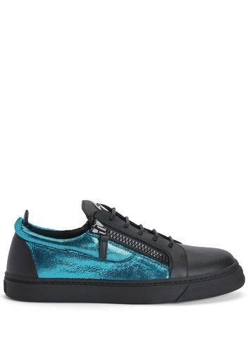 Giuseppe Zanotti Frankie panelled sneakers - Blau