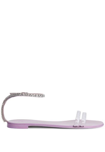 Giuseppe Zanotti Agathe Plexi Sandalen - Rosa