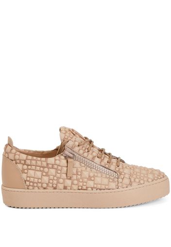 Giuseppe Zanotti Sneakers mit Nieten - Braun