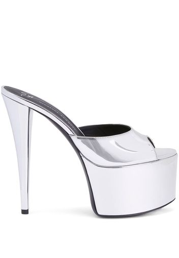 Giuseppe Zanotti Gz Aida Sandalen 150mm - Silber