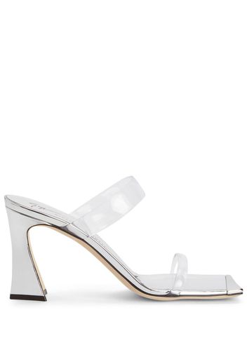 Giuseppe Zanotti Transparente Mules - Silber