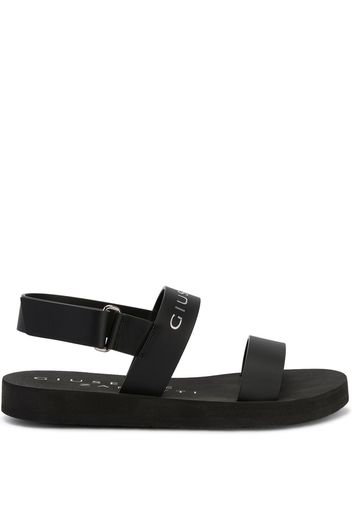 Giuseppe Zanotti GZ Saiph Sandalen mit Logo-Riemen - Schwarz