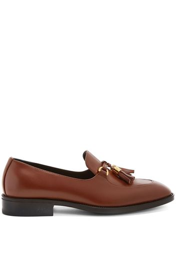 Giuseppe Zanotti tassel leather loafers - Braun