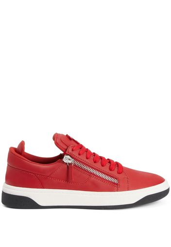 Giuseppe Zanotti Sneakers mit Reißverschlussdetail - Rot