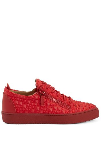 Giuseppe Zanotti Sneakers mit 3D-Detail - Rot