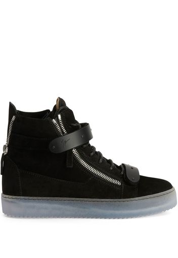 Giuseppe Zanotti Coby High-Top-Sneakers aus Wildleder - Schwarz