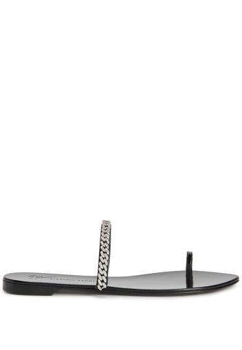 Giuseppe Zanotti Intrigo String Sandalen - Schwarz