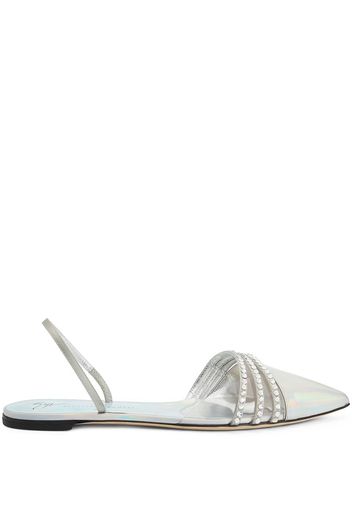 Giuseppe Zanotti Claralie Slingback-Sandalen - Silber