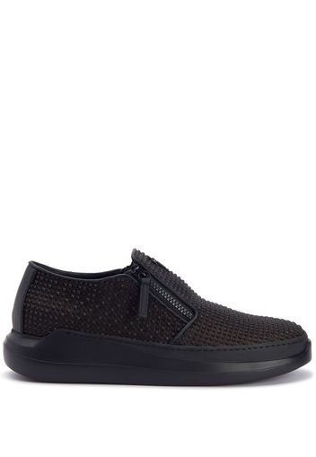 Giuseppe Zanotti Sneakers mit Nieten - Braun