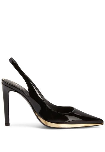 Giuseppe Zanotti 105mm slingback leather pumps - Schwarz