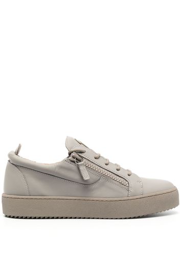 Giuseppe Zanotti Frankie low-top leather sneakers - Grau