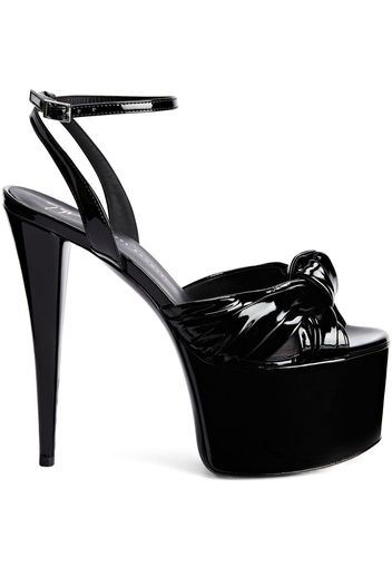 Giuseppe Zanotti GZ Aida Plateau-Sandalen 150mm - Schwarz