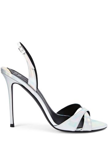 Giuseppe Zanotti Dorotee Sandalen 105mm - Silber