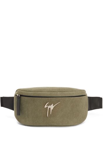 Giuseppe Zanotti Mirto logo-plaque belt bag - Grün