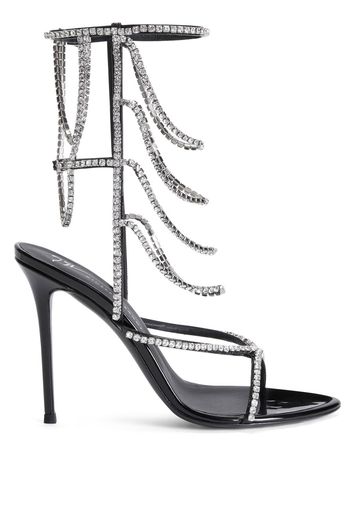 Giuseppe Zanotti Cristelle Sandalen 105mm - Schwarz