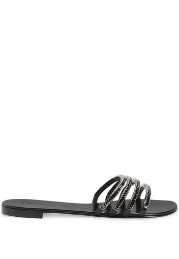 Giuseppe Zanotti Iride crystal-embellished sandals - Schwarz