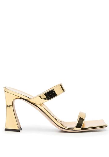 Giuseppe Zanotti 90mm square-toe mules - Gold