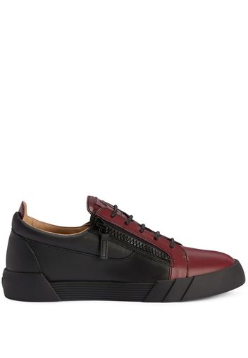 Giuseppe Zanotti Frankie two-tone leather sneakers - Schwarz