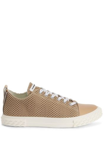 Giuseppe Zanotti Frankie perforated leather sneakers - Nude