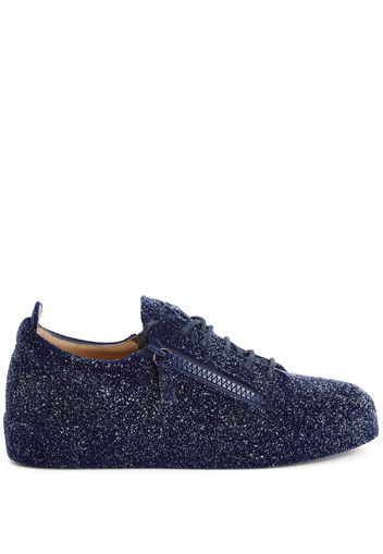 Giuseppe Zanotti Sneakers mit Glitter-Optik - Blau