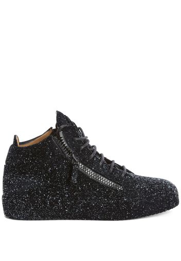 Giuseppe Zanotti Sneakers mit Glitter-Optik - Schwarz