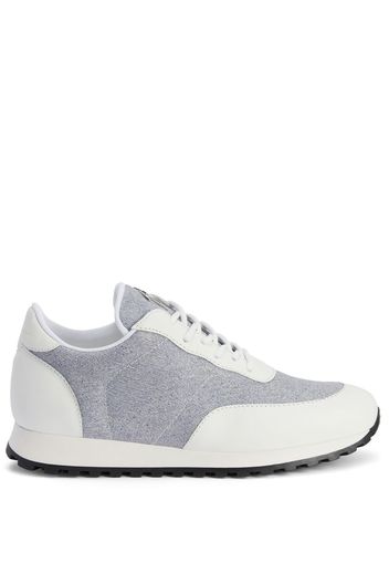 Giuseppe Zanotti Jimi Running denim-effect sneakers - Weiß