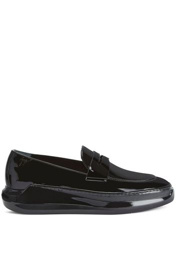 Giuseppe Zanotti Conley Glam patent leather loafers - Schwarz