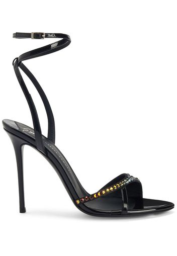 Giuseppe Zanotti Sandalen mit Kristallen 105mm - Schwarz