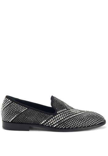 Giuseppe Zanotti Raimond Loafer mit Kristallen - Schwarz