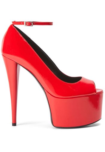 Giuseppe Zanotti Aida Pumps aus Lackleder 150mm - Rot