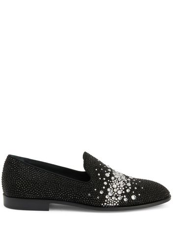 Giuseppe Zanotti Marthinique rhinestone-embellished loafers - Schwarz