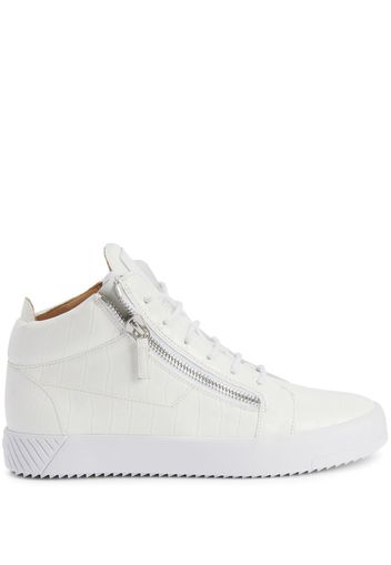 Giuseppe Zanotti Kriss logo-patch high-top sneakers - Weiß