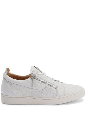 Giuseppe Zanotti Frankie leather low-top sneakers - Weiß