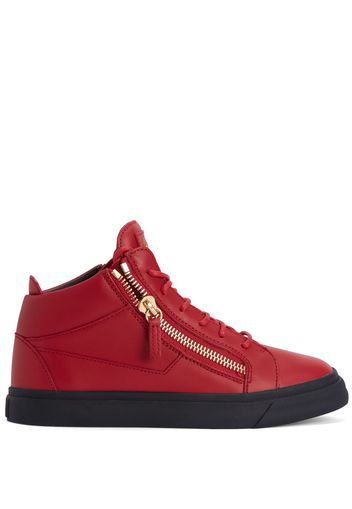 Giuseppe Zanotti Kriss leather high-top sneakers - Rot