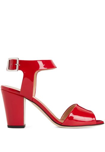 Giuseppe Zanotti Emmanuelle 80mm leather sandals - Rot