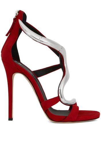 Giuseppe Zanotti Venere 120mm stiletto sandals - Rot