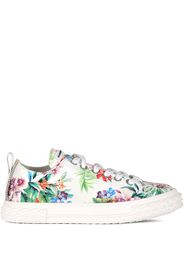 Giuseppe Zanotti Sneakers mit Blumen-Print - Weiß